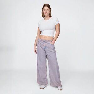 GAP Mid Rise Wide Leg Baggy Jeans NWOT 26/2 Regular